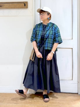 「アイテム（ワンピース/ドレス）」を使った、tosa0101さん（レディース・152cm・40代）の夏コーディネート