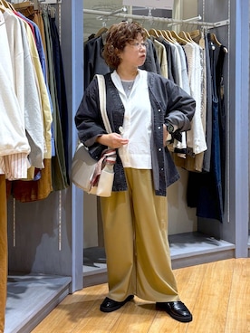 「アイテム（デニムジャケット）」を使った、tosa0101さん（レディース・152cm）の秋コーディネート