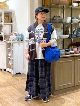 「アイテム（帽子）」を使った、tosa0101さん（レディース・152cm・40代）の秋コーディネート