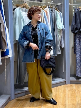 「studio CLIP（スタディオクリップ）のアイテム（バッグ）」を使った、tosa0101さん（レディース・152cm）の春コーディネート