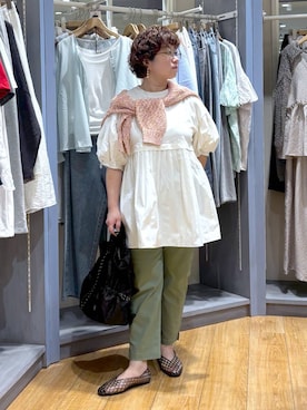 「studio CLIP（スタディオクリップ）のアイテム（バッグ）」を使った、tosa0101さん（レディース・152cm）の春コーディネート