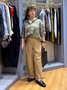 「アイテム（バッグ）」を使った、tosa0101さん（レディース・152cm・50代）の秋コーディネート