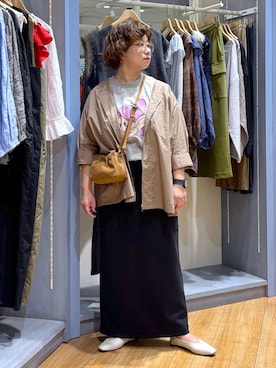 「アイテム（ブルゾン）」を使った、tosa0101さん（レディース・152cm）の夏コーディネート