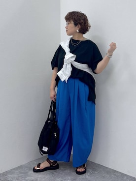 「studio CLIP（スタディオクリップ）のアイテム（バッグ）」を使った、tosa0101さん（レディース・152cm）の春コーディネート