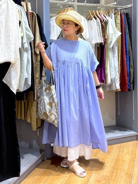 「アイテム（ワンピース/ドレス）」を使った、tosa0101さん（レディース・152cm・40代）の夏コーディネート