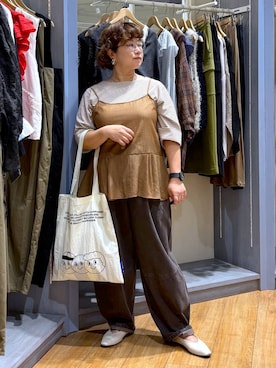 「アイテム（バッグ）」を使った、tosa0101さん（レディース・152cm・50代）の秋コーディネート