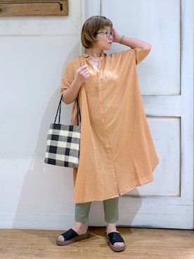 「アイテム（ワンピース/ドレス）」を使った、tosa0101さん（レディース・152cm・40代）の夏コーディネート