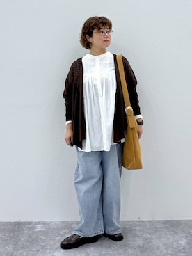 「アイテム（シャツ/ブラウス）」を使った、tosa0101さん（レディース・152cm・50代）の秋コーディネート