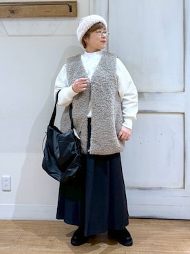 「アイテム（帽子）」を使った、tosa0101さん（レディース・152cm・40代）の秋コーディネート