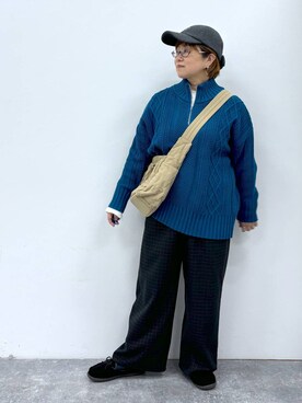 「アイテム（帽子）」を使った、tosa0101さん（レディース・152cm・40代）の秋コーディネート