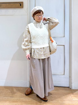 「アイテム（帽子）」を使った、tosa0101さん（レディース・152cm・40代）の秋コーディネート