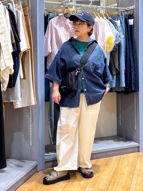 【シワになりにくい・接触冷感】軽らくストレートチノパンツ