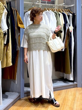 「studio CLIP（スタディオクリップ）の軽ラクトングサンダル（サンダル）」を使った、tosa0101さん（レディース・152cm・50代）の夏コーディネート