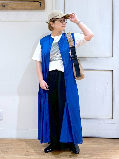 セール】クリンクルボイルノースリーブワンピース[プチサイズあり