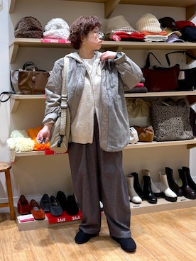 「アイテム（トップス）」を使った、tosa0101さん（レディース・152cm・50代）の冬コーディネート