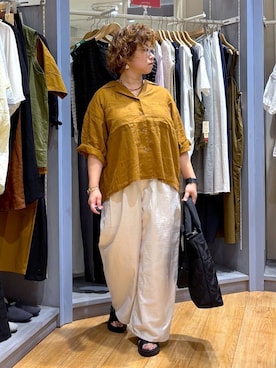 「アイテム（ピアス（両耳用）、ホワイト系）」を使った、tosa0101さん（レディース・152cm）の夏コーディネート