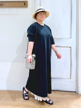 「アイテム（ワンピース/ドレス）」を使った、tosa0101さん（レディース・152cm・40代）の夏コーディネート