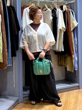 「アイテム（バッグ）」を使った、tosa0101さん（レディース・152cm・50代）の夏コーディネート