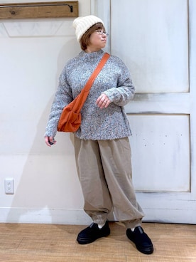 「アイテム（帽子）」を使った、tosa0101さん（レディース・152cm・40代）の冬コーディネート
