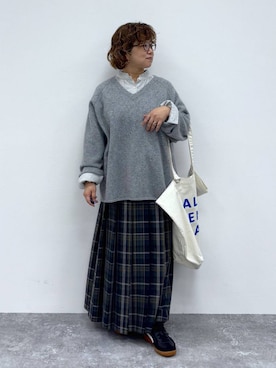 「アイテム（スカート）」を使った、tosa0101さん（レディース・152cm・50代）の秋コーディネート