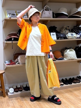 「studio CLIP（スタディオクリップ）のアイテム（パンツ）」を使った、tosa0101さん（レディース・152cm）の春コーディネート