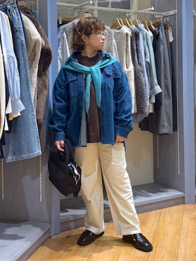「アイテム（ローファー）」を使った、tosa0101さん（レディース・152cm・40代）の秋コーディネート