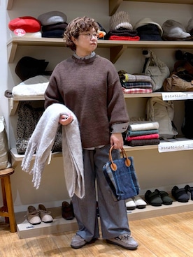 「アイテム（ファッション雑貨）」を使った、tosa0101さん（レディース・152cm・50代）の秋コーディネート