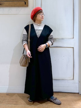 「アイテム（ワンピース/ドレス）」を使った、tosa0101さん（レディース・152cm・40代）の秋コーディネート