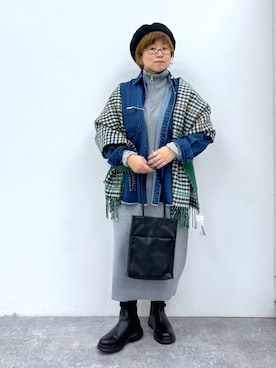 「アイテム（帽子）」を使った、tosa0101さん（レディース・152cm・40代）の秋コーディネート