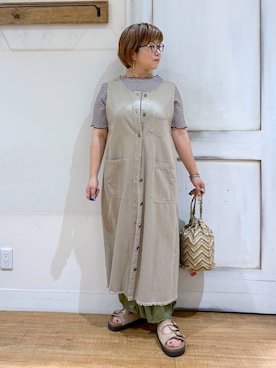 「アイテム（ワンピース/ドレス）」を使った、tosa0101さん（レディース・152cm・40代）の夏コーディネート