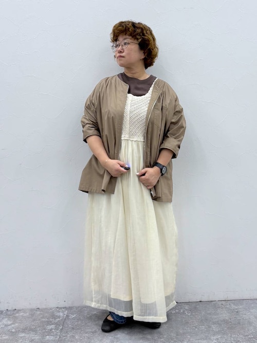 セール】ノーカラーシャツブルゾン（ブルゾン）｜studio CLIP