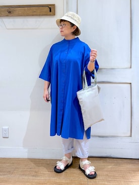 「アイテム（ワンピース/ドレス）」を使った、tosa0101さん（レディース・152cm・40代）の夏コーディネート