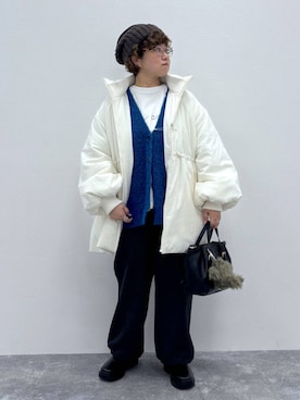 「アイテム（カーディガン/ボレロ）」を使った、tosa0101さん（レディース・152cm・50代）の秋コーディネート