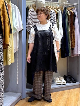 「アイテム（チュニック）」を使った、tosa0101さん（レディース・152cm・50代）の夏コーディネート