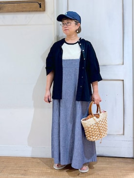 「アイテム（ワンピース/ドレス）」を使った、tosa0101さん（レディース・152cm・40代）の夏コーディネート