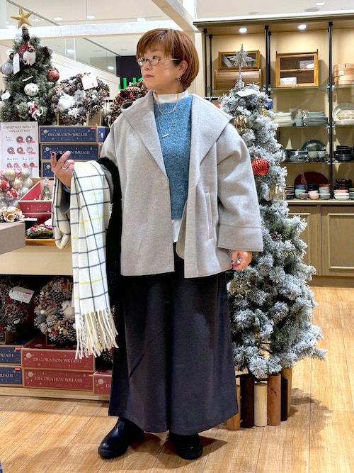 セール】ニードルパンチフーディコート[プチ・プラスサイズあり