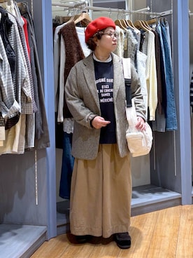 「アイテム（帽子）」を使った、tosa0101さん（レディース・152cm・50代）の秋コーディネート