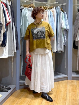 「studio CLIP（スタディオクリップ）のアイテム（バッグ）」を使った、tosa0101さん（レディース・152cm）の春コーディネート