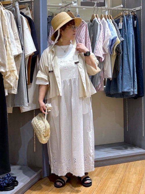 natural by clip タックボリュームパンツ オフホワイト プチサイズ セール】《natural by clip》タックボリュームパンツ[プチサイズあり