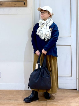 「アイテム（帽子）」を使った、tosa0101さん（レディース・152cm・40代）の秋コーディネート
