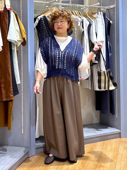 レースベストセットプルオーバー