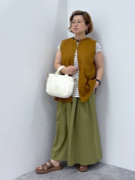 「アイテム（バッグ）」を使った、tosa0101さん（レディース・152cm・50代）の夏コーディネート