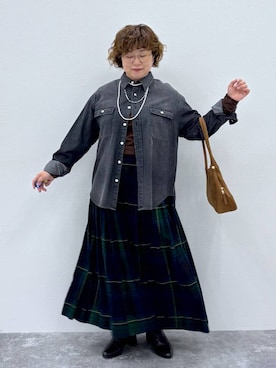 「アイテム（ネックレス）」を使った、tosa0101さん（レディース・152cm・50代）の秋コーディネート