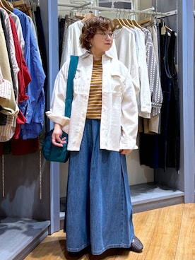 「アイテム（イエロー系）」を使った、tosa0101さん（レディース・152cm・50代）の秋コーディネート