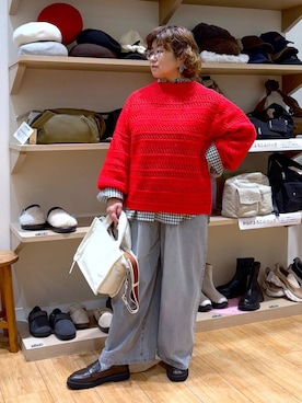 「アイテム（シャツ/ブラウス）」を使った、tosa0101さん（レディース・152cm・50代）の秋コーディネート