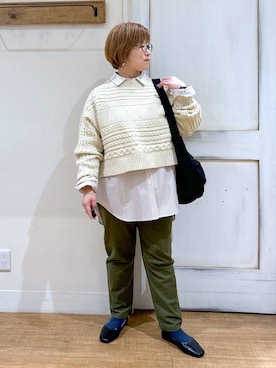 「アイテム（トップス）」を使った、tosa0101さん（レディース・152cm・40代）の秋コーディネート