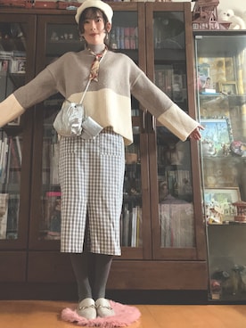 「アイテム（帽子）」を使った、kumanomi6さん（レディース・166cm・20代）の冬コーディネート