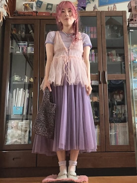 「Honeys（ハニーズ）のアイテム」を使った、kumanomi6さん（骨格ウェーブ・レディース・166cm）の春コーディネート