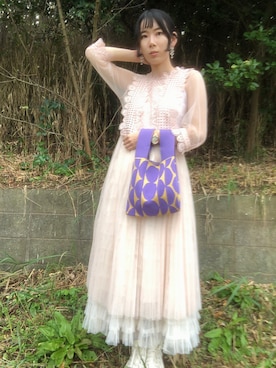 「古着ワンピース」｜kumanomi6さん（レディース・166cm）の秋コーディネート