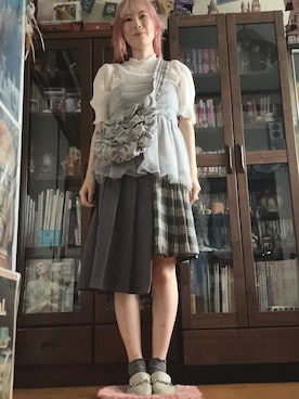 「H&M（エイチ・アンド・エム）のアイテム」を使った、kumanomi6さん（レディース・166cm）の夏コーディネート